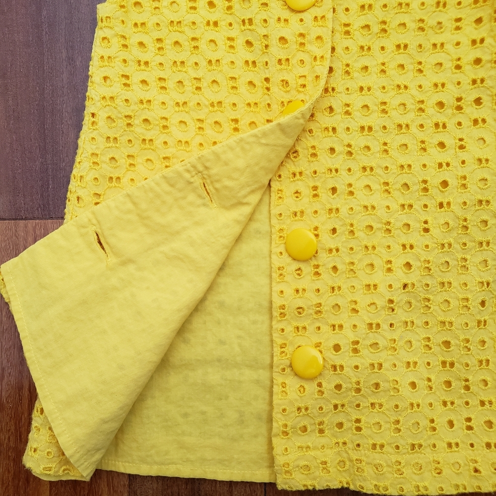 Gap Yellow Eyelet Dress - Picture 3 of 3